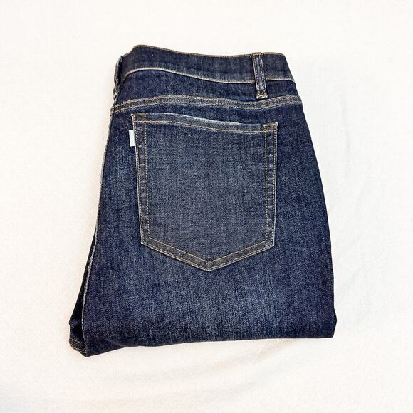 Sene x Pineda Cigarette Dark Wash Cropped Denim Jeans Size 16/18 - Picture 1 of 8